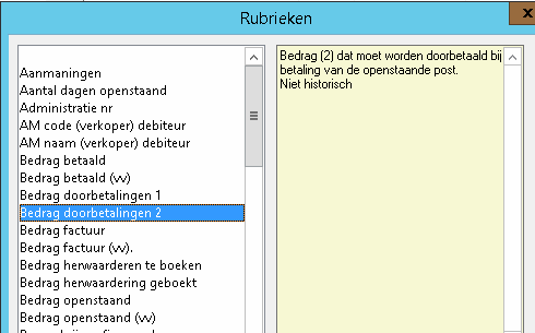 selecting print fields
