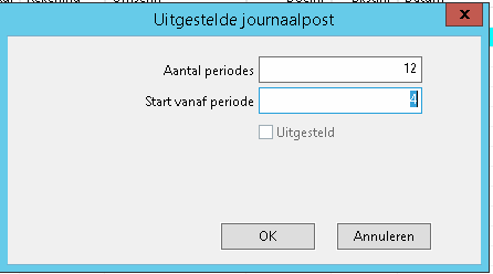 uitgestelde journaalpost